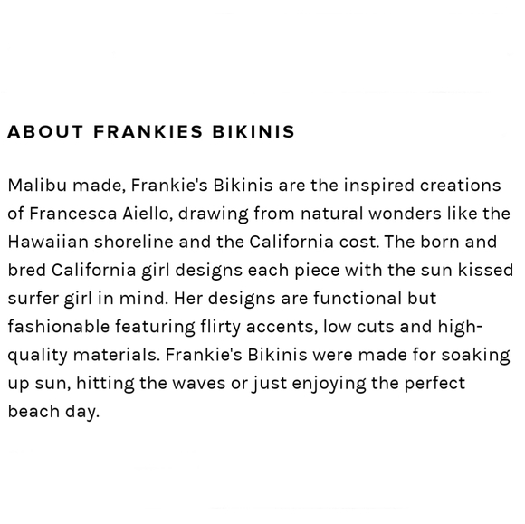 NWT Frankie's Purple Bikini Set